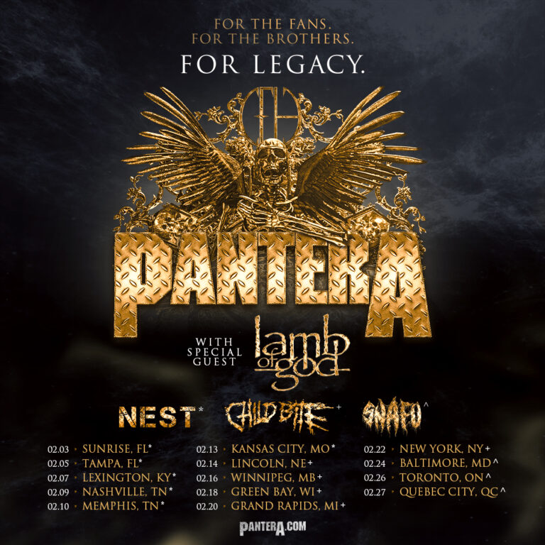 More opening acts announced for 2024 tour! Pantera